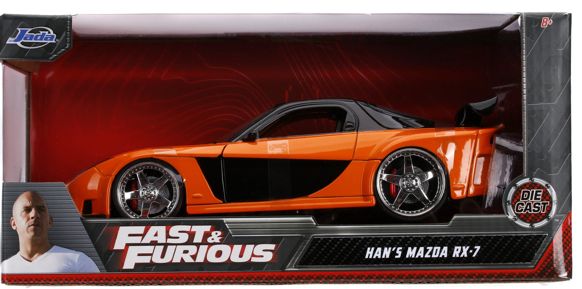 Auto HAN's Mazda RX-7 FF 1:24 Jada Toys JT-30732 Caja x 4 – Adhek
