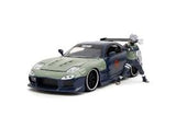 AUTO KAKASHI HATAKE &1993 MAZDA RX-7 1:24 JADA TOYS JT-34370