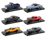 AUTO-1958 CHEVROLET,1966 DODGE,1971 PLYMOUTH,1970B CHEVROLET,1968 MERCURY,1970 FORD 1:64 M2-11228-66