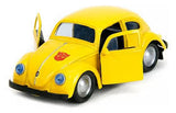 AUTO TRANS FORMERS BUMBLEBEE VOLKSWAGEN BEETLE 1:32 JADA TOYS JT-35595