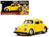 AUTO TRANS FORMERS BUMBLEBEE VOLKSWAGEN BEETLE 1:32 JADA TOYS JT-35595