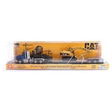 Miniatura Semitractor Cat semi Tractor with l Trailer and Cat diecast machines  1.87 1.87 Cat DM-84410A