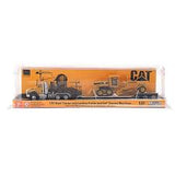Miniatura Semitractor Cat semi Tractor with l Trailer and Cat diecast machines  1.87 1.87 Cat DM-84410A