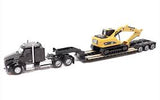 Miniatura Tractor  Excavadora Kenworth T880s SBFS 40in  Trailer and Cat 320D L Excavator 1.87 1.87 Cat DM-84420