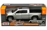 Auto Escala GMC Sierra 1500 SLT Crew Cab - Silver - 1:24 - Motor Max - 79361