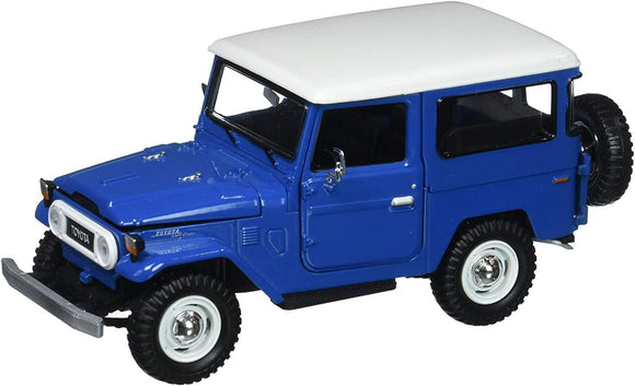 Auto Toyota FJ 40  ( Hard Top )  Blue /White Top 1:24 Motormax