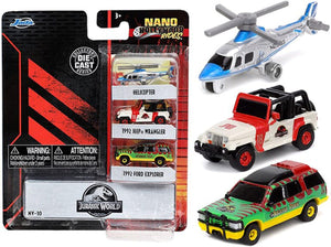 Auto Nano Hollywood Rides - JURASSIC WORLD  Jada Toys JT-31955 Caja x 8