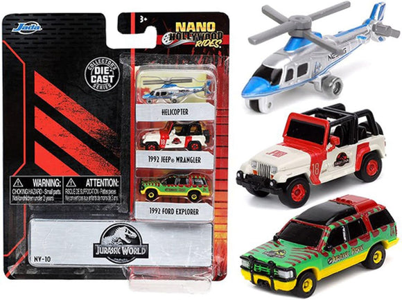 Auto Nano Hollywood Rides - JURASSIC WORLD  Jada Toys JT-31955 Caja x 8