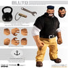 Figura Popeye y pluto  pvc articulado 1-12 Mezco MC-76471