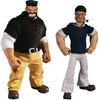 Figura Popeye y pluto  pvc articulado 1-12 Mezco MC-76471