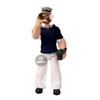 Figura Popeye y pluto  pvc articulado 1-12 Mezco MC-76471