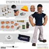 Figura Popeye y pluto  pvc articulado 1-12 Mezco MC-76471