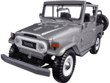 Auto Toyota FJ 40  ( convertible )  Silver 1:24 Motormax