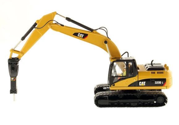 Excavadora Cat 320D L Hydraulic Excavator with hammer 1:50 Cat DM-85280C