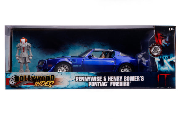 Auto IT Chapter 2  1977 Pontiac Firebird w/PENNYWISE 1:24 Jada Toys JT-31118