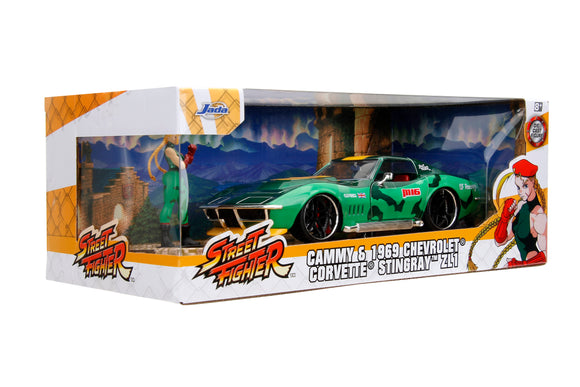 Auto STREET FIGHTER  1969 CORVETTE w/CAMMY 1:24 Jada Toys JT-30837