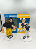 Figura Popeye y pluto  pvc articulado 1-12 Mezco MC-76471