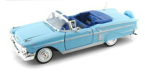 Auto Escala Chevy Impala 1958 - 1:24 - Motor Max - 73267AC - Sky Blue