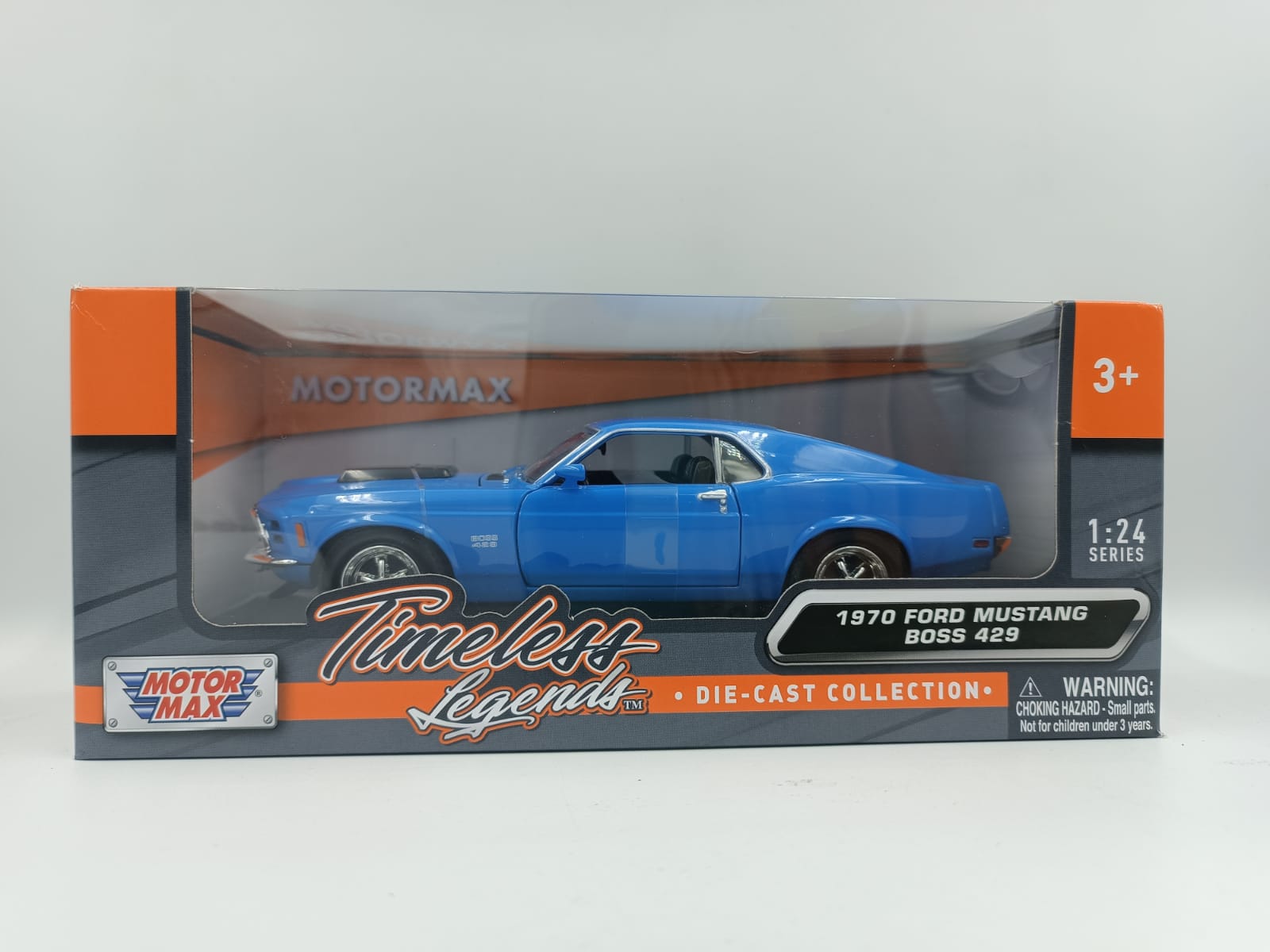 AUTO 1:24 1970 FORD MUSTANG BOSS 429 MOTORMAX MM- 73303AC azul