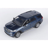 Auto Escala Ford Explorer XLT 2022 - Color Blue - 1:24 - Motor Max - 79378