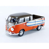 Auto Escala Volkswagen Pickup W/Surfboard - Orange - 1:24 Motor Max - 79560