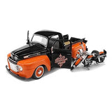 Auto Ford F-1 Pickup 1948 - FLH Duo Glide 1958 - Harley Davidson- 1:24 - Maisto - MTO-32180