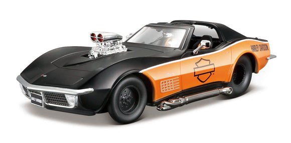 Auto Corvette 1970 - Harley Davidson -  1:24 - Maisto - MTO-32193