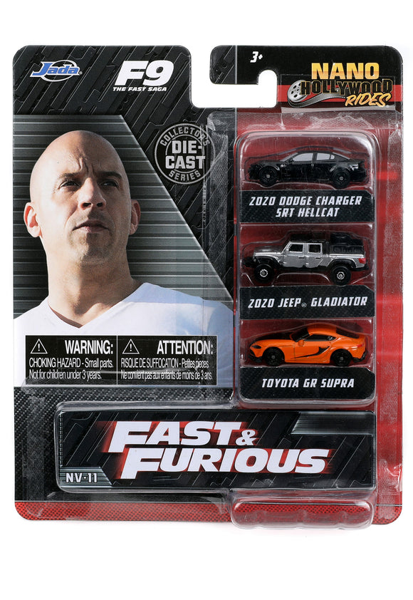 Auto Nano Hollywood Rides - FAST & FURIOUS 9  Jada Toys JT-32481 Caja x 8