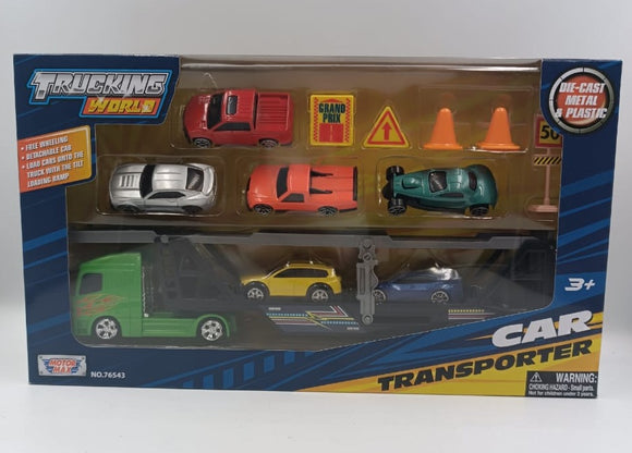 Camion escala Transporter Espacial w/ 6 cars 14