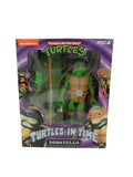 FIGURAS TEENAGE MUTANT NINJA TURTLES - TURTLES IN TIME FOOT SOLDIER, SLASH, LEONARDO Y DONATELLO (Set de 4)