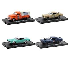 AUTO 1950 STUDEBAKER,1965 FORD MUSTANG,1969 CHEVROLET,1968 MERCURY Surtido 1:64 M2 Castline M2-11228-94
