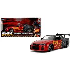 Auto HWR Godzilla- '02 Nissana Skyline GT-R 1.24 Jada Toys JT-35133