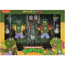 Figura Tortuga Ninja  7” Napoleon y Atilla Frog  2 pack Neca NC-54174