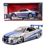 Auto 1:24 FF - BRIAN's Nissan Skyline GT-R (R34) C.Silver JADA JT-97158-IS