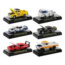 AUTO 1965 FORD,1969 DODGE,1969 CHEVROLET,1969 FORD,1956 FORD,1985 CHEVROLET 1:64 M2-32600-54
