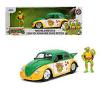 Auto 1:24 TMNT 59 VW DRAG BEETLE W/MICHELANGELO   Jada toys  JT-33741