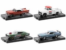 AUTO 1970 FORD,1957 CHRYSLER,1958 CHEVROLET,1966 DODGE 1:64 M2-11228-92 H