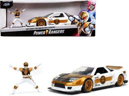 Auto Honda NSX blanco power ranger 1:24  Jada Toys JT- 32795