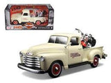 Auto Chevrolet 3100 Pickup w/ 1:24 H-D 2001 -1950  1:25 MAISTO MTO-32194