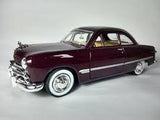 Auto Ford Coupe 1949 Dark Burgundy 1:24 Motormax
