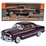 Auto Ford Coupe 1949 Dark Burgundy 1:24 Motormax