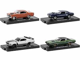 AUTO 1971 DODGE,1968 PONTIAC,1970 FORD,1967 CHEVROLET 1:64 M2 Castline M2-11228-96