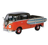Auto Escala Volkswagen Pickup W/Surfboard - Orange - 1:24 Motor Max - 79560