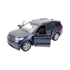 Auto Escala Ford Explorer XLT 2022 - Color Blue - 1:24 - Motor Max - 79378