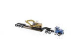Miniatura Tractor, Excavadora Cat CT660 Day Cab Tractor with Trailer and Cat 315C L Excavator 1.87 Cat DM-84415