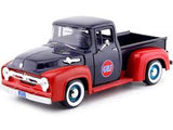 Auto Ford F-100 Pickup with Gulf Livery 1956 blue with red 1:24 Motormax