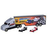 Camion escala Racing Trailer w/ 2 pc 3" 14" MotorMax MM-76538