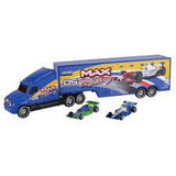 Camion escala Racing Trailer w/ 2 pc 3" 14" MotorMax MM-76538