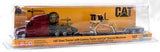 Miniatura Semitractor Cat semi Tractor with l Trailer and Cat diecast machines  1.87 1.87 Cat DM-84410A