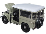 Auto Toyota FJ 40  ( Hard Top )  Beige / White Top 1:24 Motormax